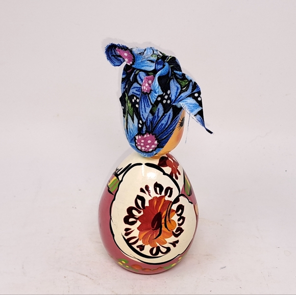 Hand Painted Wooden Doll - Picture 3 of 6